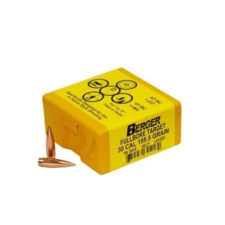 Berger Match Grade Target Bullets .30 cal .308″ 155 1/2 gr Fullbore Target 100/ct
