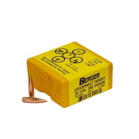 Berger Match Grade Target Bullets .30 cal .308″ 185 gr Juggernaut Target 100/ct