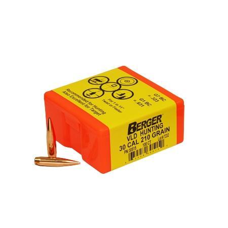 Berger Match Grade Hunting Bullets .30 cal .308″ 210 gr VLD Hunter 100/ct