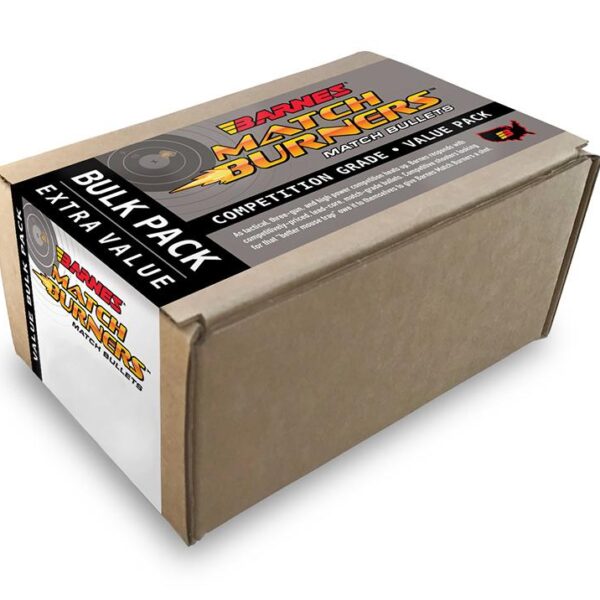 Barnes Match Burners Rifle Bullets 6.5mm .264″ 145 gr BT MATCH 500/Box