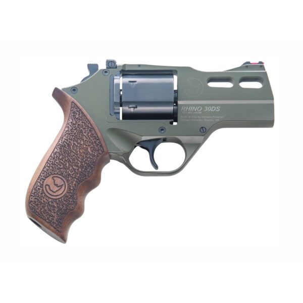 Chiappa Rhino Revolver 30DS Hunter OD Green Hand Gun .357 Mag 6rd Capacity 3″ Barrel with 3 Moon Clips