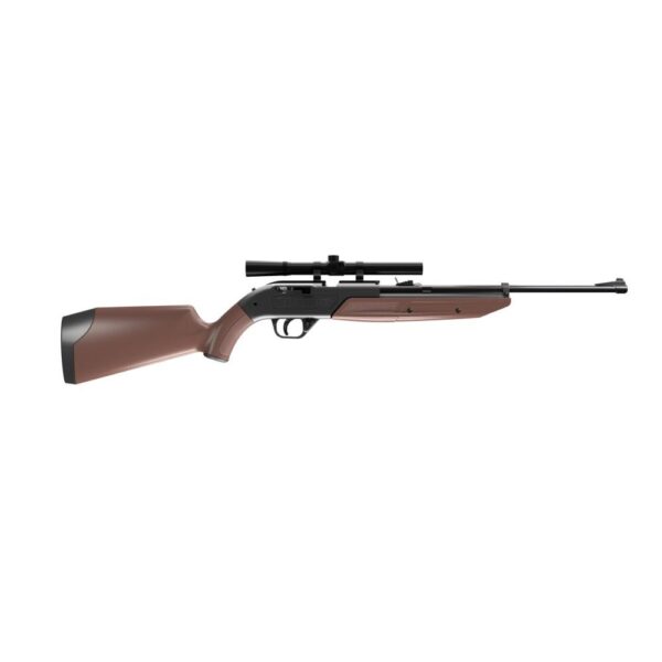 Crosman 760 Pumpmaster Bolt Action Variable Pump Rifle with 4×15 Scope .177 Cal – Synthetic Brown Stock
