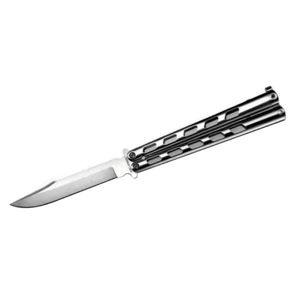 Cold Steel Arc Angel Balisong Knife 4-1/2″ Clip Point Blade Silver