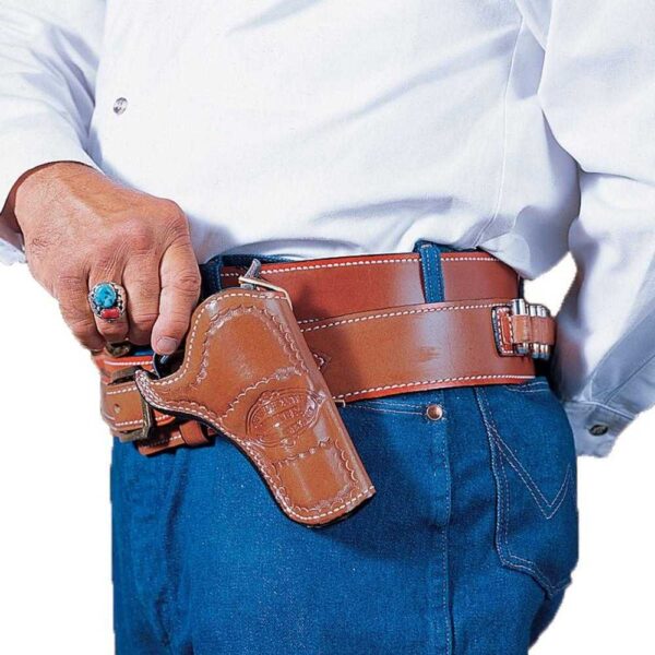 DeSantis Doc Holliday Cross Draw Holster for Colt SAA 4.75″ Tan RH