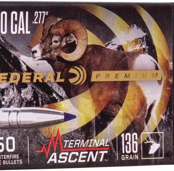 FEDERAL .277 CALIBER 136GR TERMINAL ASCENT COMP BULLET  50RD