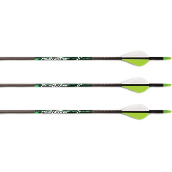 Carbon Express PileDriver Crossbow Bolts 20″ – 3pk Lighted Nock