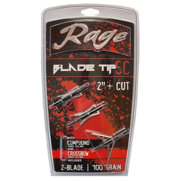 Rage Black Series Broadheads 2″ 100 gr 3/ct
