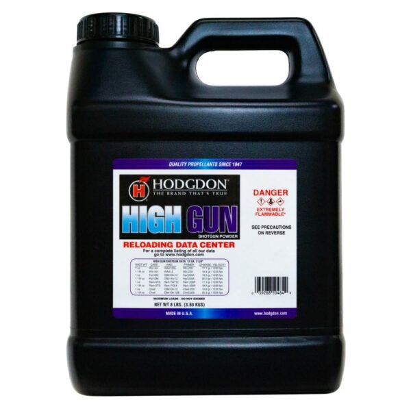 Hodgdon High Gun Shotgun/Pistol Powder – 8lbs