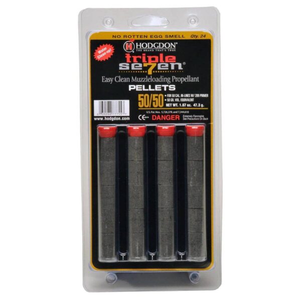 Hodgdon Powder Triple Seven Pellets .50 cal 50 gr Pellets – 24ct Blister Pack