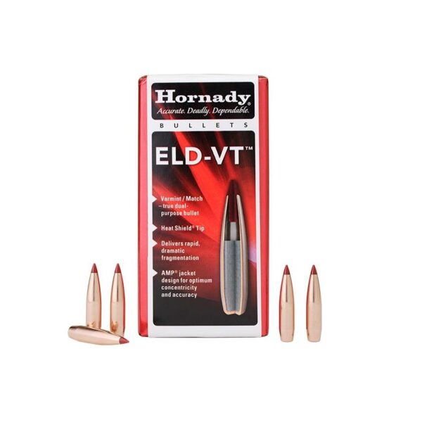Hornady ELD-VT Rifle Bullets 22 CAL .224″ 69 gr (1-8″) 100/ct