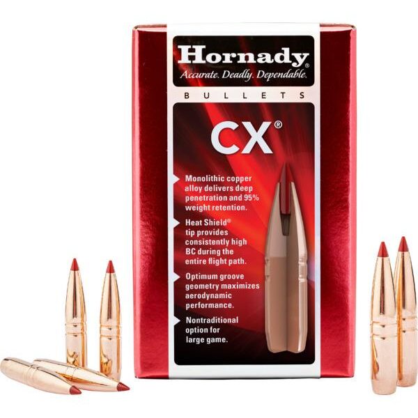 Hornady Rifle Bullets 25 cal .257″ 112 GR CX 50/ct