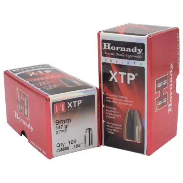 Hornady Handgun Bullets 9mm .355″ 147 gr XTPHP 100/ct