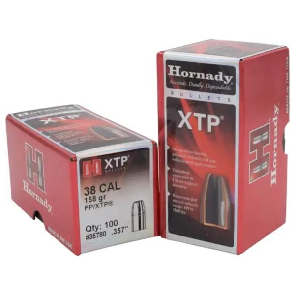 Hornady Handgun Bullets .38 cal .357″ 158 gr XTPFP 100/ct