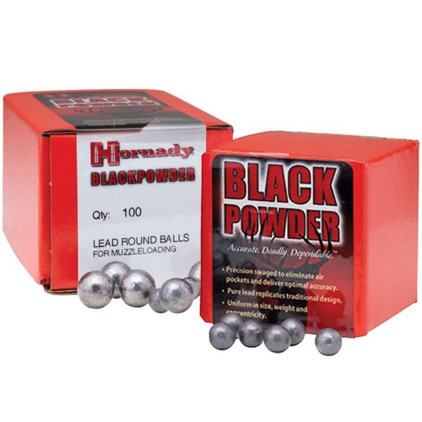 Hornady Lead Round Ball .54 cal .530″ 100/ct