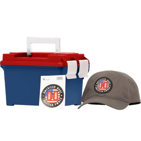 Hornady American Gunner Handgun Ammunition 45 Auto 185gr XTP 970 fps 250/ct Loose Ammo Can with Hat/Sticker