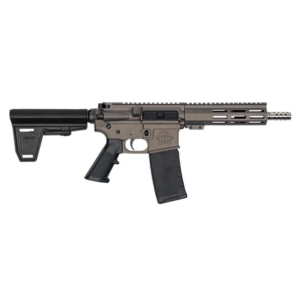 GLFA 223 Wylde Braced Pistol .223 Wylde 30rd Magazine 7.5″ Stainless Steel Barrel Tungsten Finish