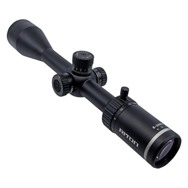 REFURBISHED Riton 1 Conquer Rifle Scope 6-24×50 1″ SFP R3 Non lllum. Black