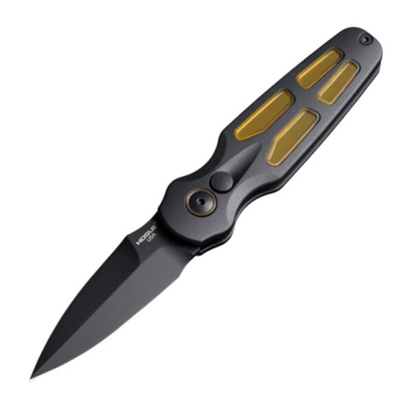 Hogue Ballista II Automatic Folder Knife 2-3/5 Spear Point Blade Black with Ultem Inserts