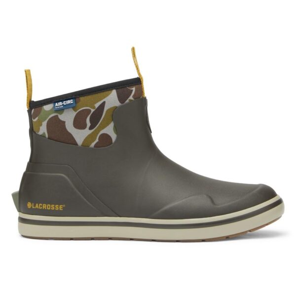 LaCrosse Mens Alpha Deck Boot 6″ Olive/Camo Size 13