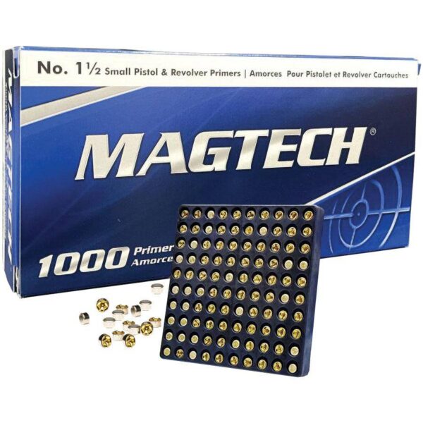 Magtech Small Pistol Primer No.1½ – 1000/ct