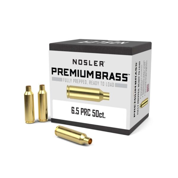 Nosler Unprimed Brass Rifle Cartridge Cases 6.5 PRC 50/ct