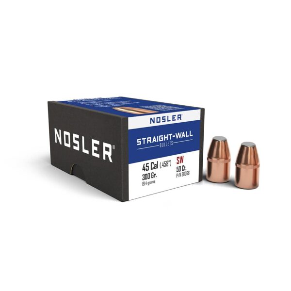 Nosler Straight Wall Rifle Bullets .45 Cal .458″ 300 gr 50/ct