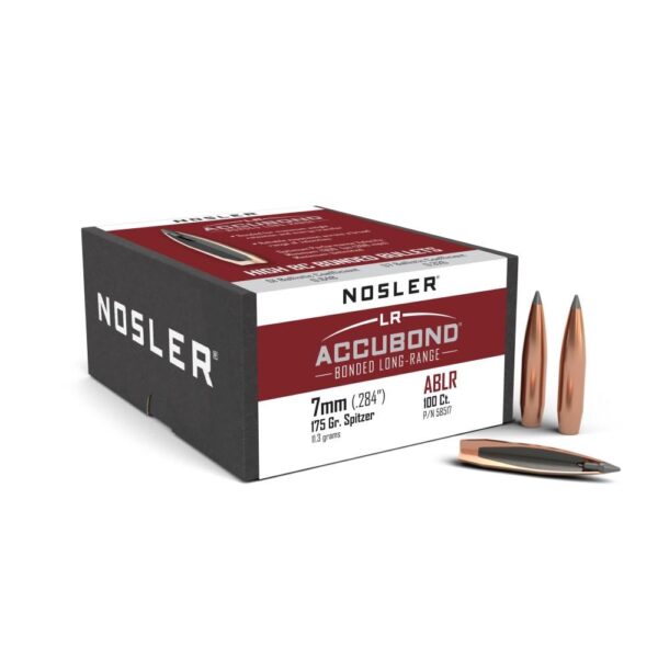 Nosler AccuBond Long Range Rifle Bullets 7mm .284″ 175 gr SPT-ACB 100/ct