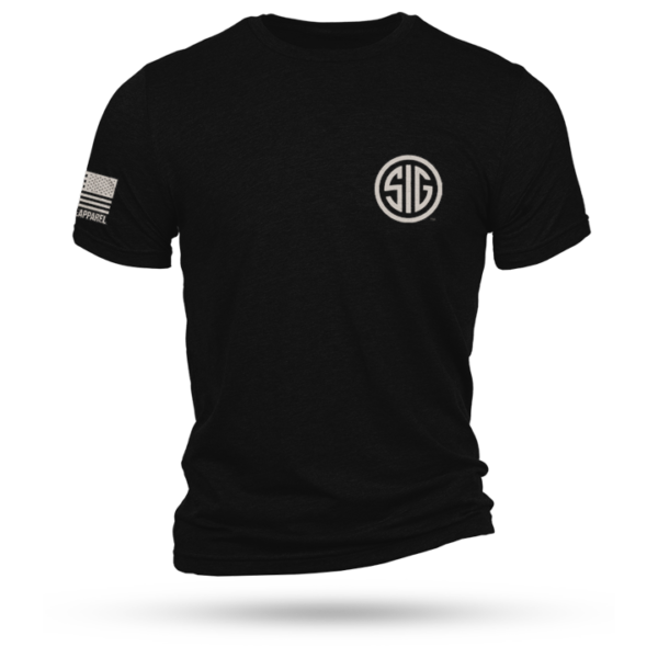 Nine Line Sig Sauer Logo Short Sleeve Shirt Black 2XL