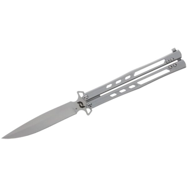 Schrade Alkymest Butterfly Folding Knife 4″ Blade Silver