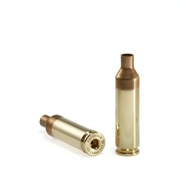 Peterson SRP(Small Rifle Primer) Unprimed Brass 22 Creedmoor – 500/ct