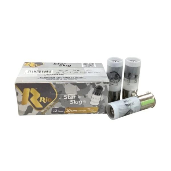 Rio Star Shotshell 12 ga 2-3/4″ 1-1/8 oz 1410 fps Slug 10/ct