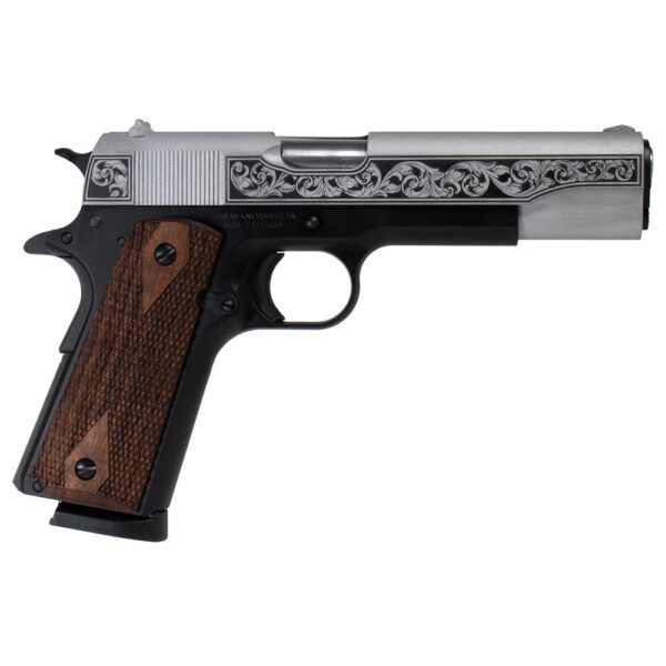 SDS Imports Tisas “Two Tone Filigree Stainless” 1911 A1 Service 45 Handgun .45 ACP 8rd Magazine 5″ Barrel