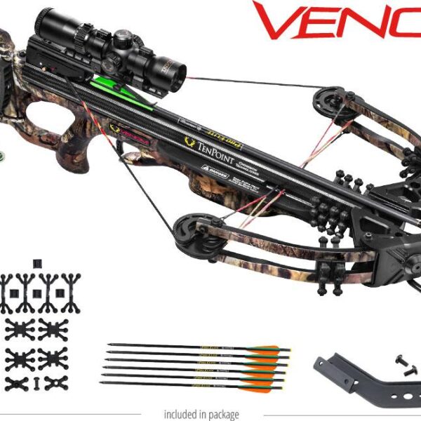 Tenpoint Venom Crossbow Package with AcuDraw 50 & RangeMaster Pro Scope – Mossy Oak Breakup Infinity