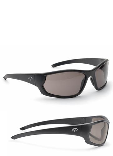 Walker’s Vector Full Frame Shooting Glasses Black with Smoke Lens with Case