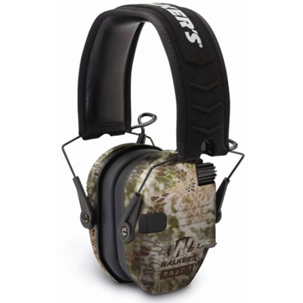 Walker’s Game Razor Slim Shooter Folding Ear Muffs-Kryptek Camo