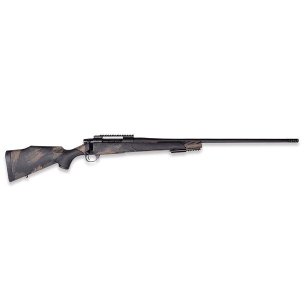 Weatherby Vanguard Black Hills Rifle .308 Win 4rd Magazine 22″ 1/2×28 Threaded Barrel with 2″ Muzzle Brake Black with Green and Tan