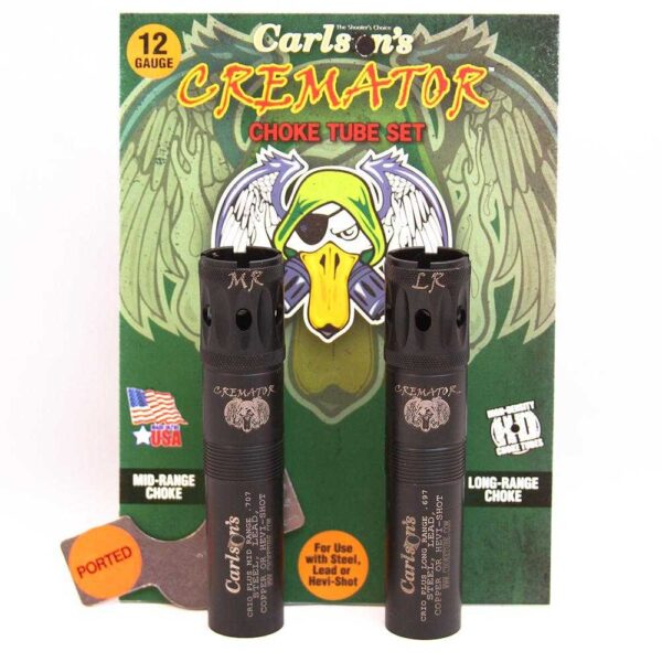 Carlson’s Cremator Waterfowl Mid and Long Range Ported Choke Tube for 12 ga Benelli Crio/Crio Plus 2/ct