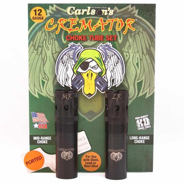 Carlson’s Cremator Waterfowl Mid and Long Range Ported Choke Tube for 12 ga Beretta/Benelli Mobil 2/ct