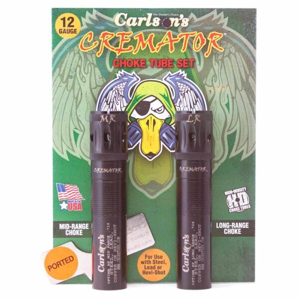 Carlson’s Cremator Waterfowl Mid and Long Range Ported Choke Tubes for 12 ga Beretta Optima HP .708 and .718 2/ct