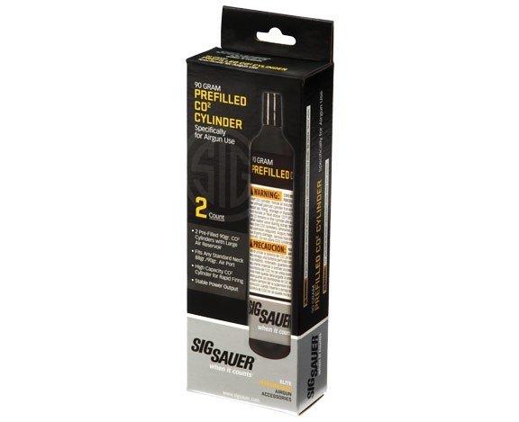 Sig Airguns Advanced Sport Pellet Replacement 2-Pack of 90 gram CO2 Cylinders