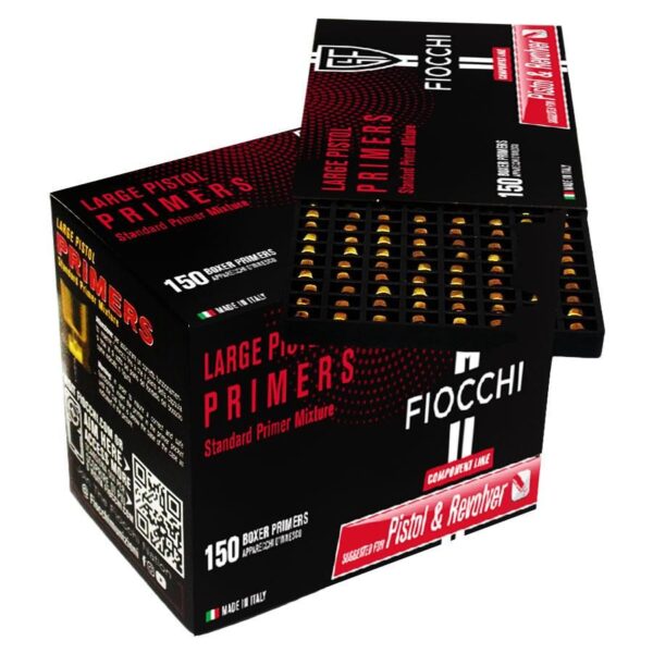 Fiocchi Large Pistol Primers – 1500/ct