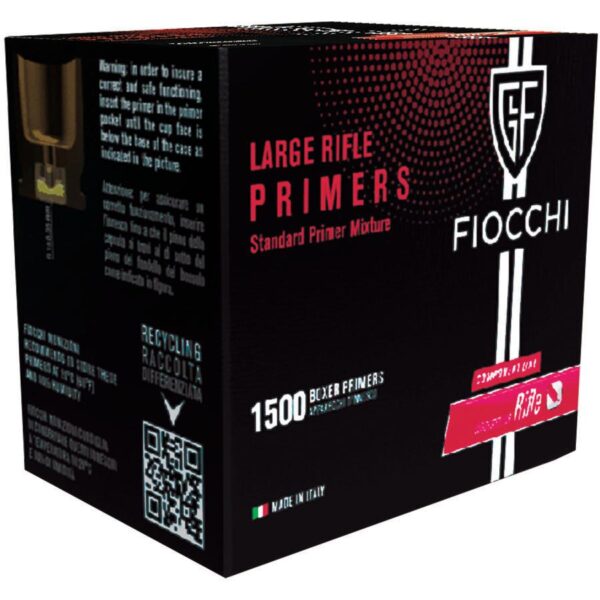 Fiocchi Large Rifle Primers – 1500/ct