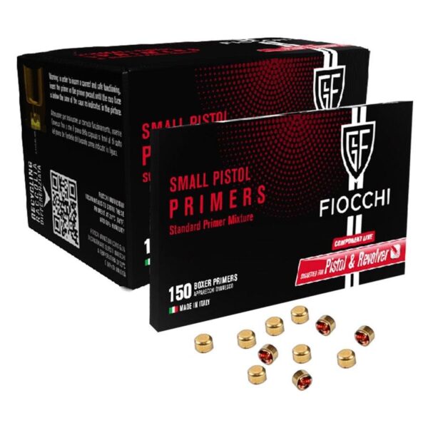 Fiocchi Small Pistol Primers – 1500/ct