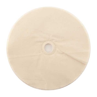 MUSLIN POLISHING WHEEL, LOOSE, 8” X 20-PLY, 3/4” ARBOR