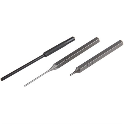 GAS BLOCK ROLL PIN PUNCH KIT, 3 PIECE