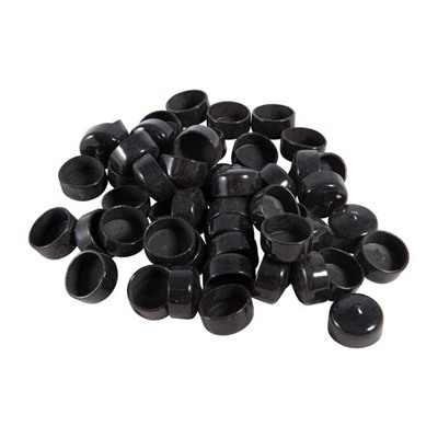 1” (2.5CM) BLACK VINYL TUBE CAP 50 PACK