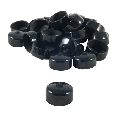 1” (2.5CM) BLACK VINYL TUBE CAP 100 PACK