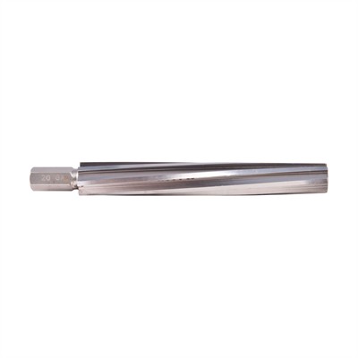 SPIRAL FLUTE LONG FORCING CONE REAMER, 20 GAUGE, 7/16” HEX