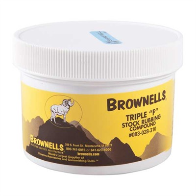 STOCK RUBBING COMPOUND, TRIPLE ”F”, 10OZ