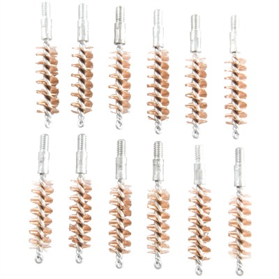 STANDARD LINE BRONZE PISTOL BRUSH 9MM-38/357 CALIBER 12 PACK